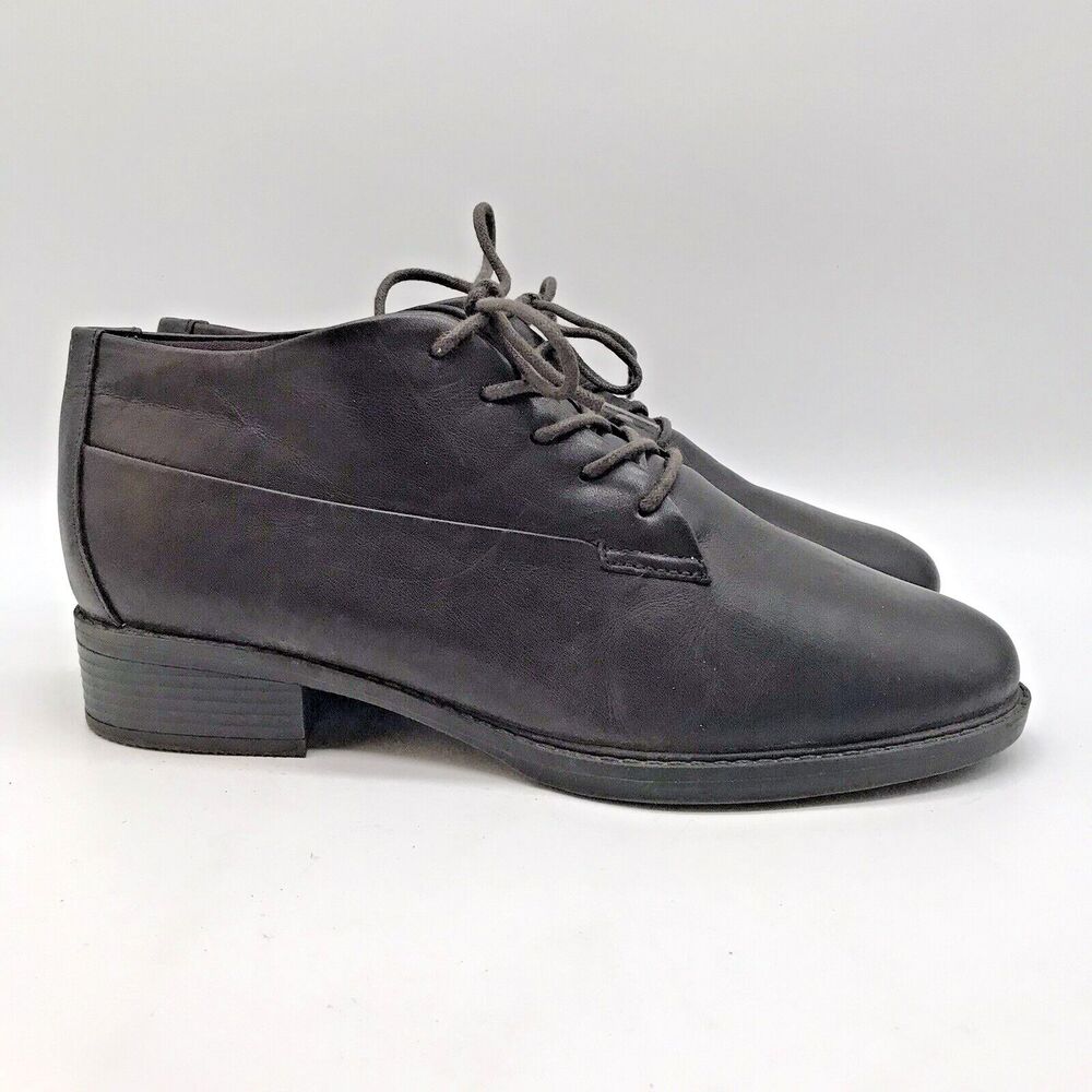 Easy Spirit Lidia Chukka Boot Women's 8.5 W Brown Leather Lace Up Oxford Boots
